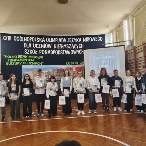 Ogólnopolski Konkurs Języka Migowego dla Uczniów Szkoły Ponadpodstawowej w Lublinie
