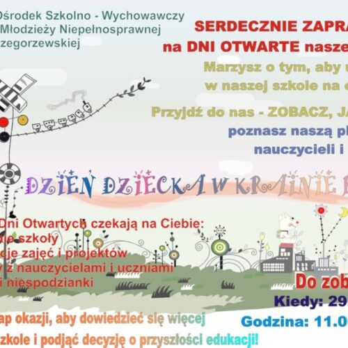 DZIEŃ OTWARTY – ZAPRASZAMY